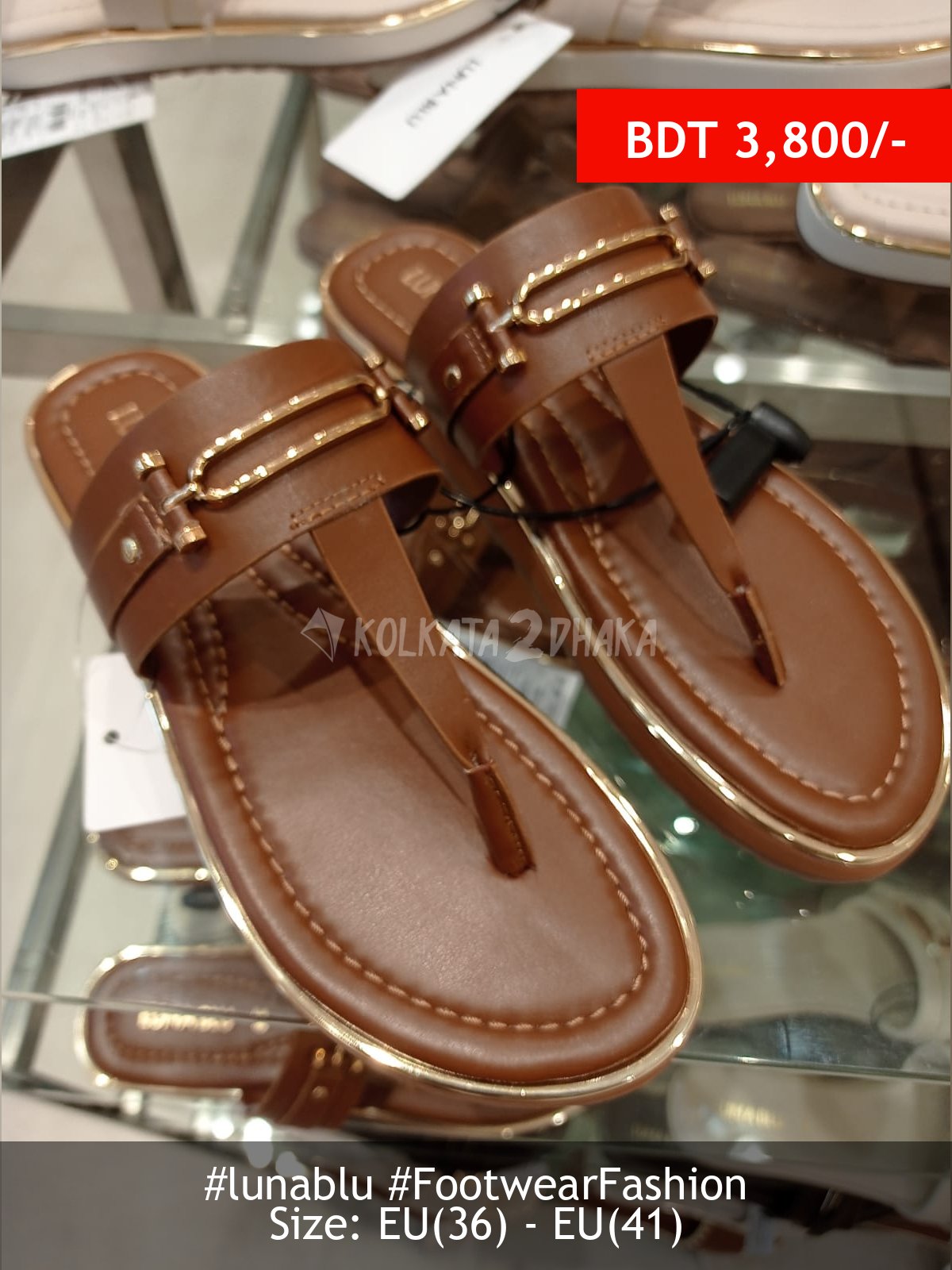 Lunablu Tan sandal