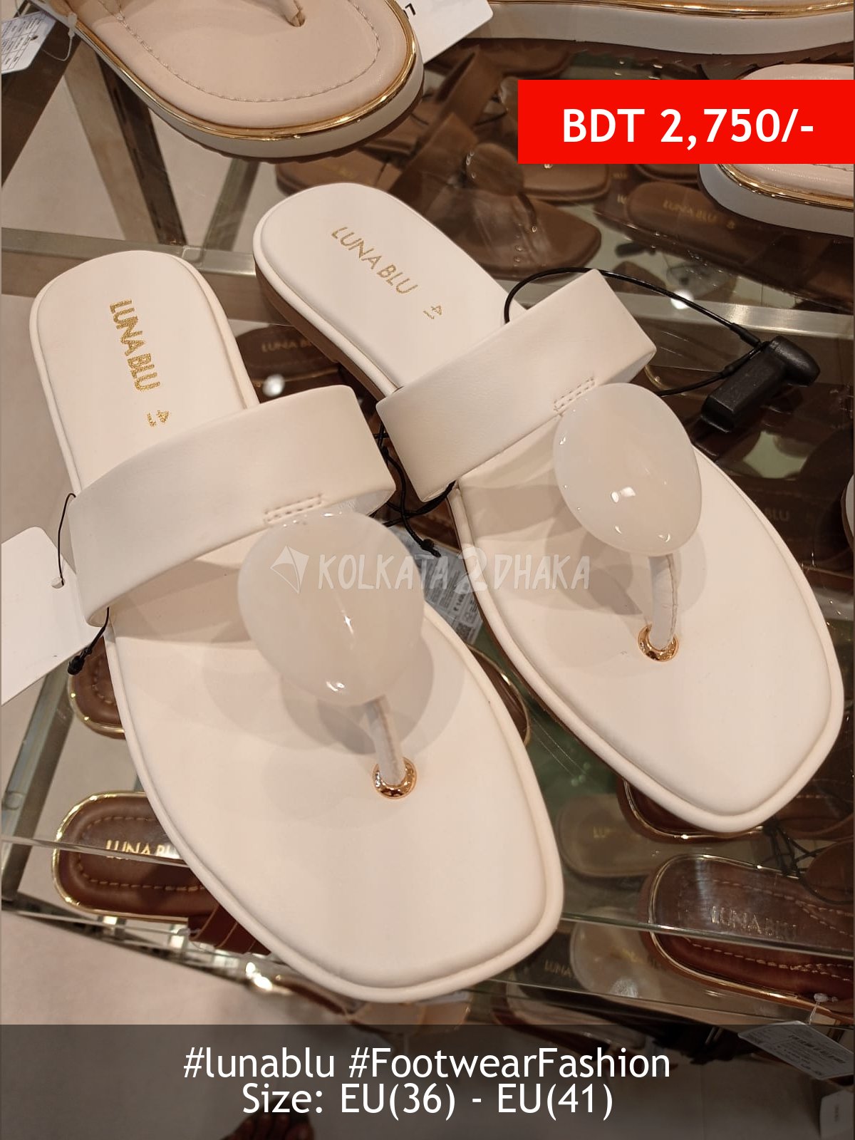 Lunablu white shoe