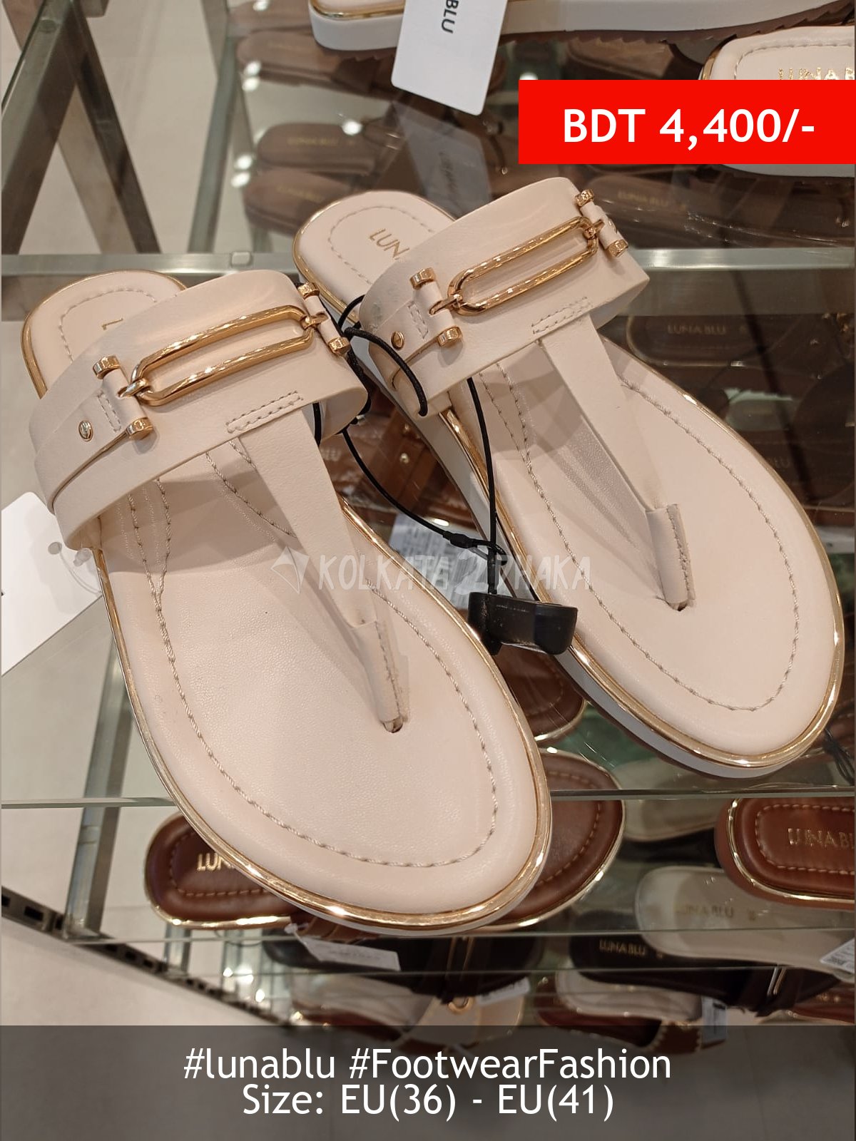 Lunablu ivory sandal