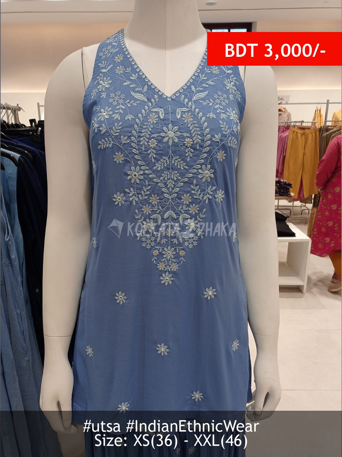 Utsa Blue kurta