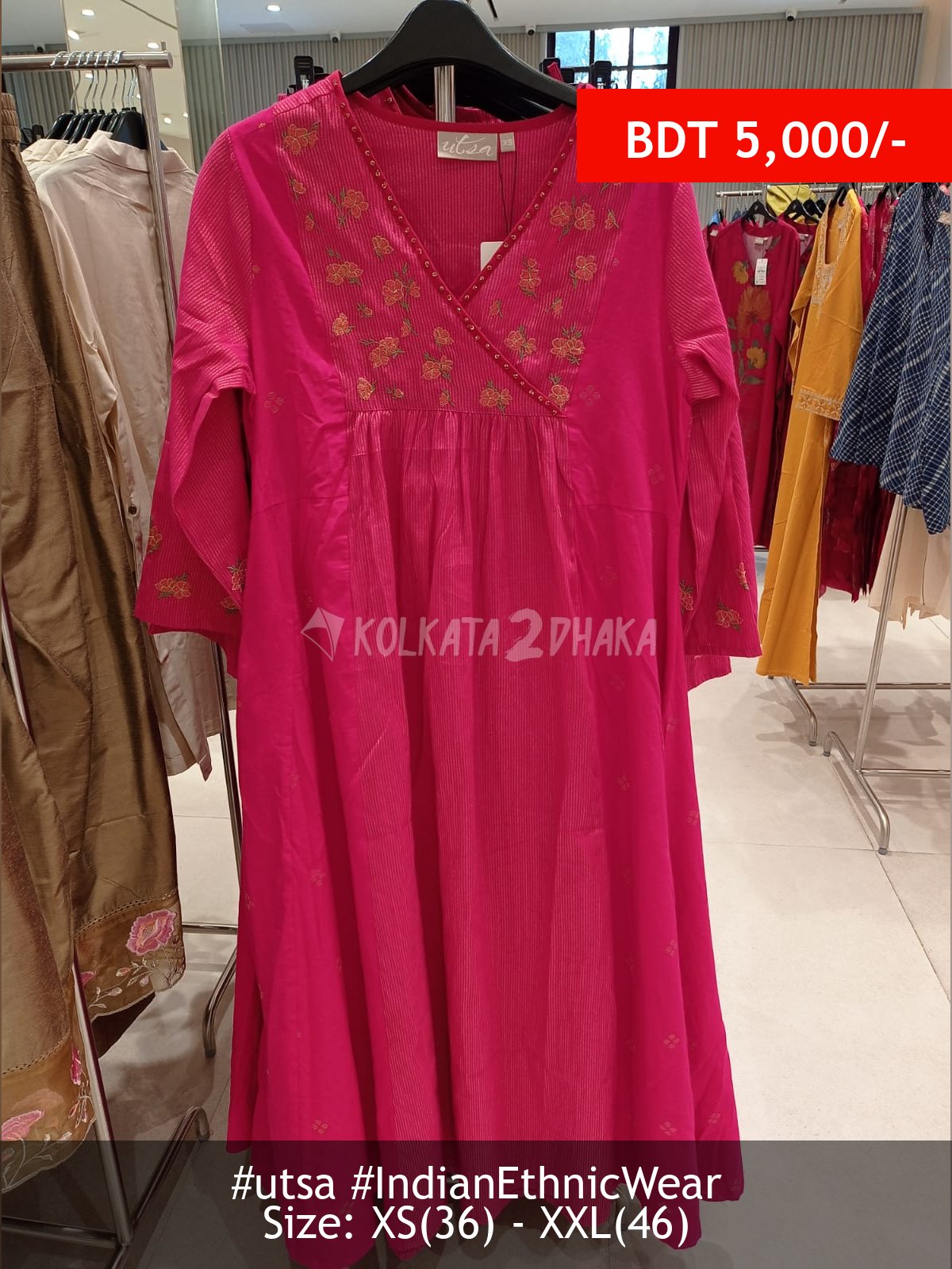 Utsa Pink Kurta