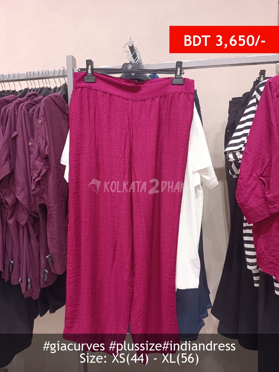 Gia Curves Fuschia pant