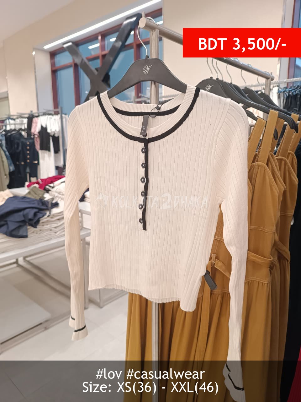 LOV off white top
