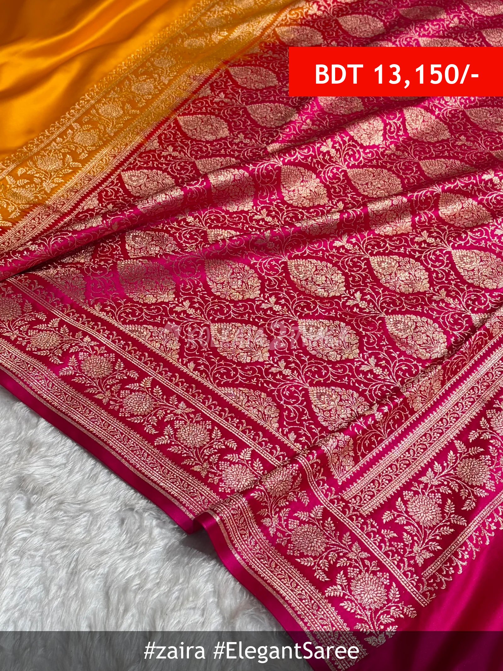 Zaira Banarasi Katan Saree