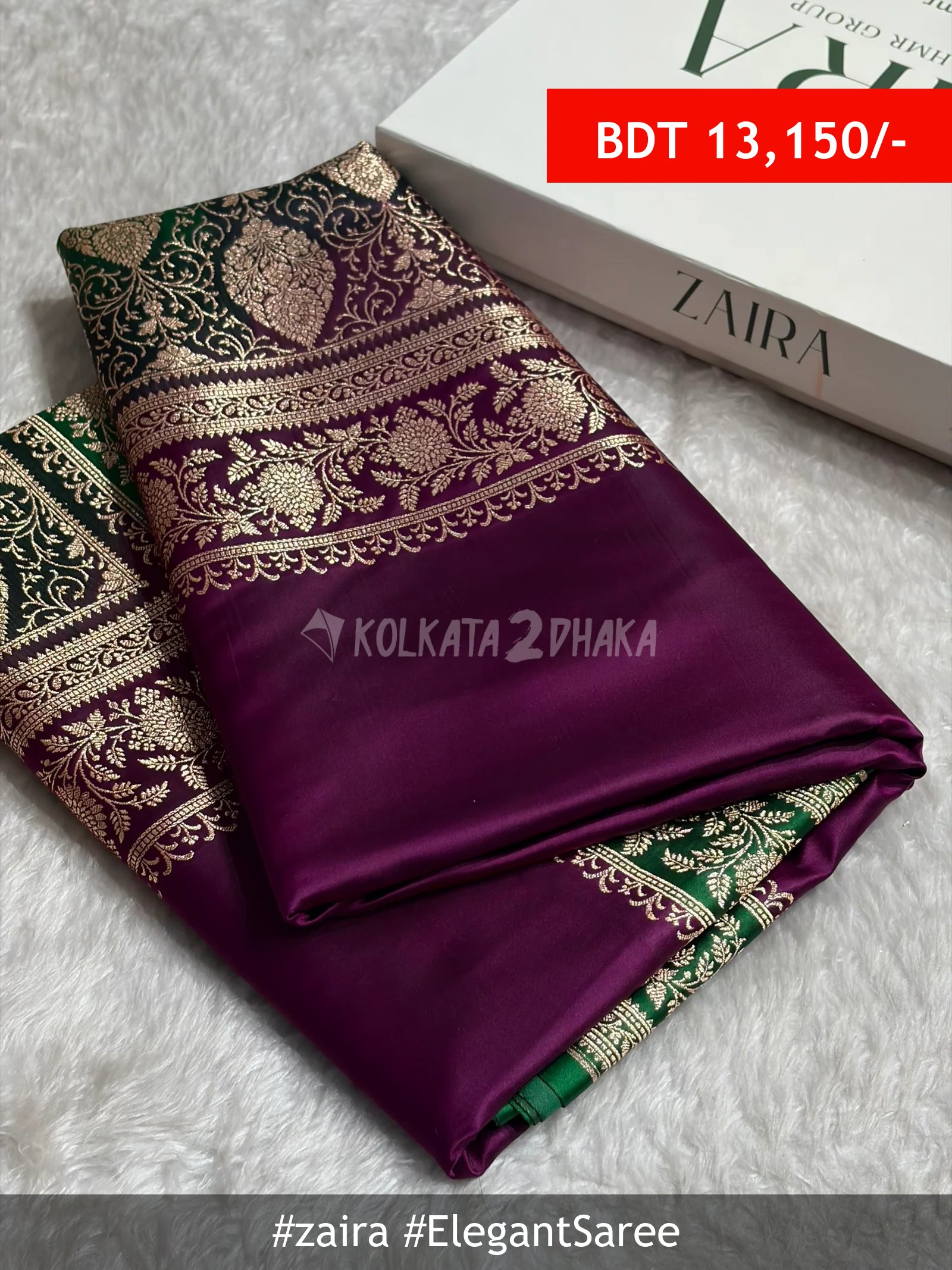 Zaira wine Saree