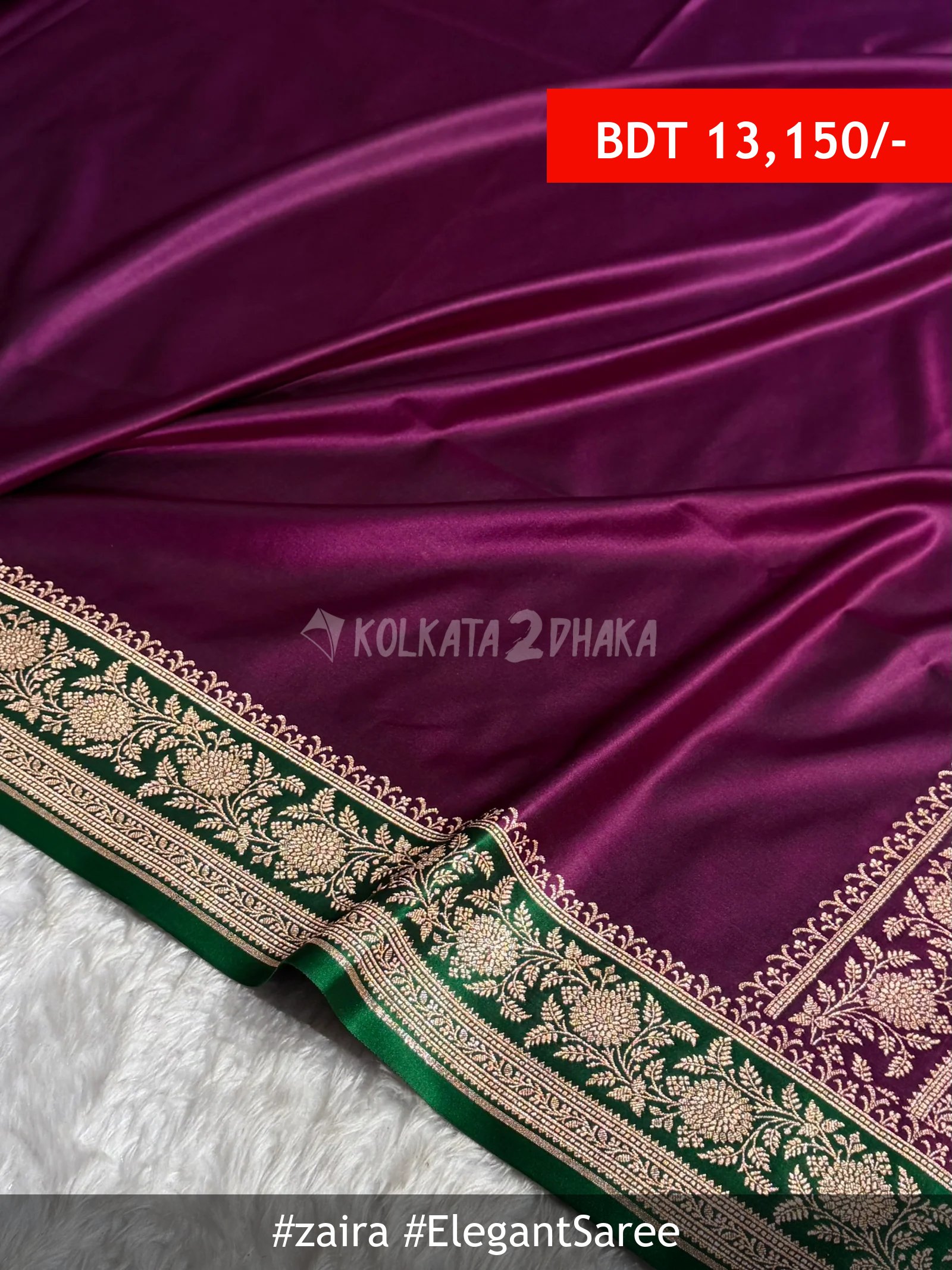 Zaira wine Saree
