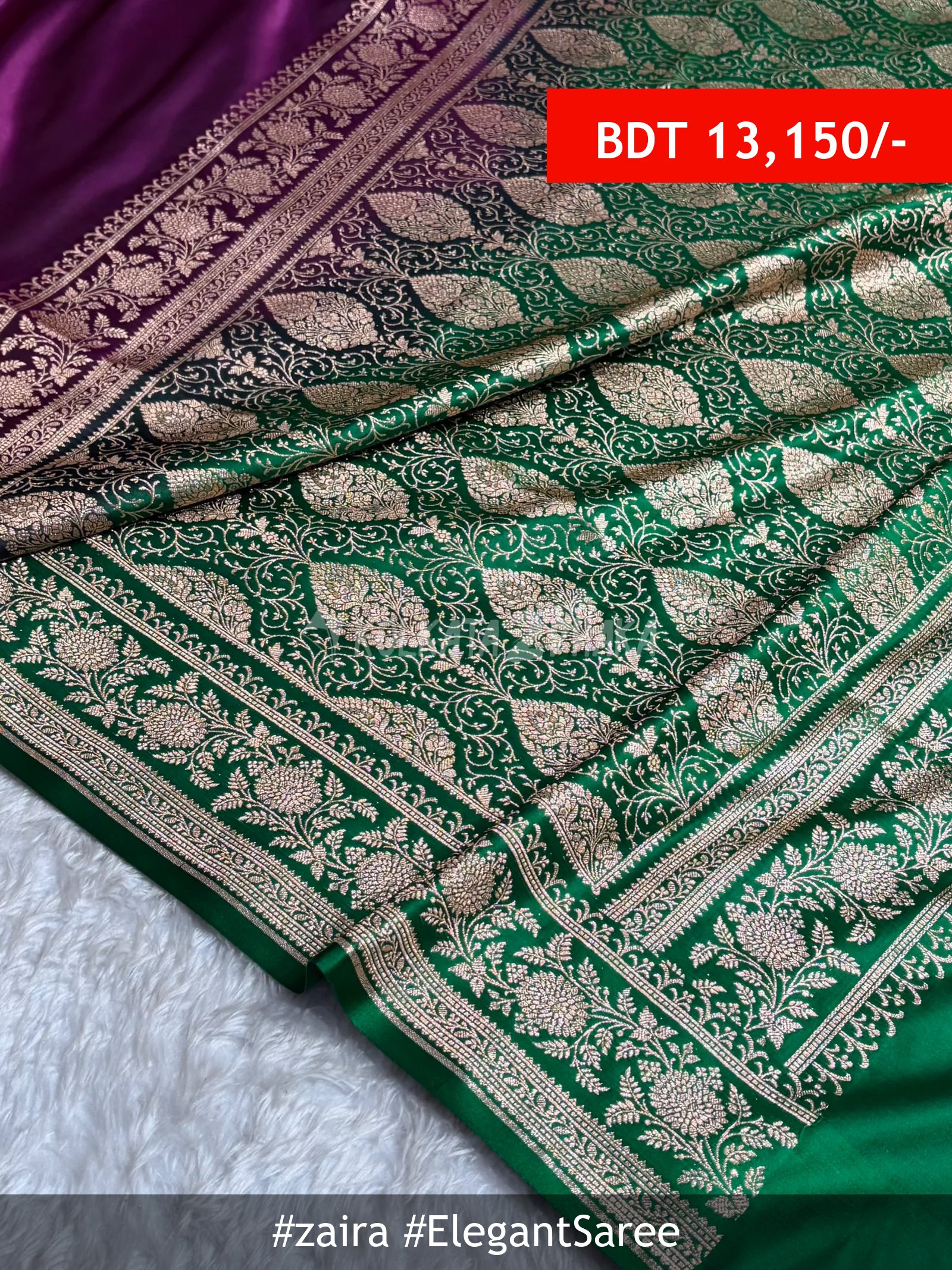 Zaira Banarasi Katan Saree