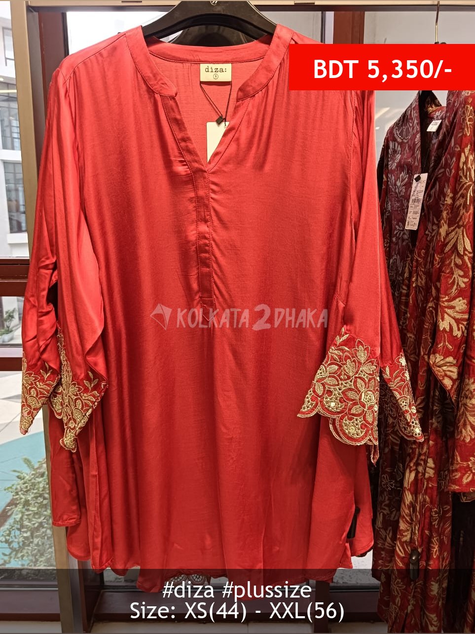 Diza Red kurta