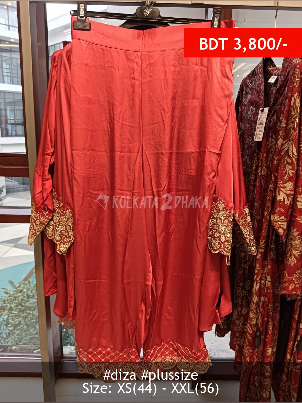 Diza red pant
