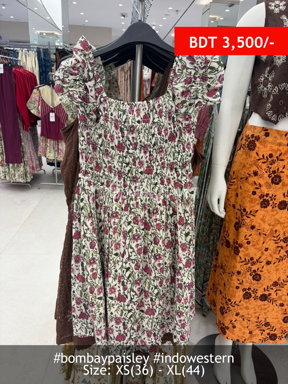 Bombay Paisley short dress
