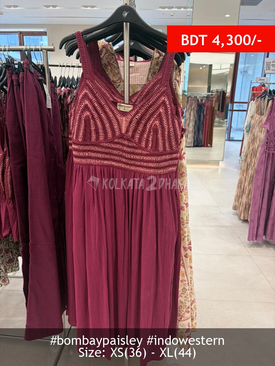 Bombay Paisley pink dress