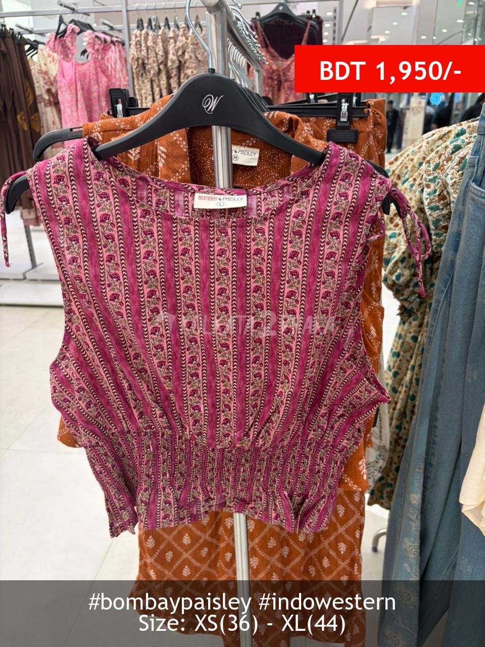 Bombay Paisley tops