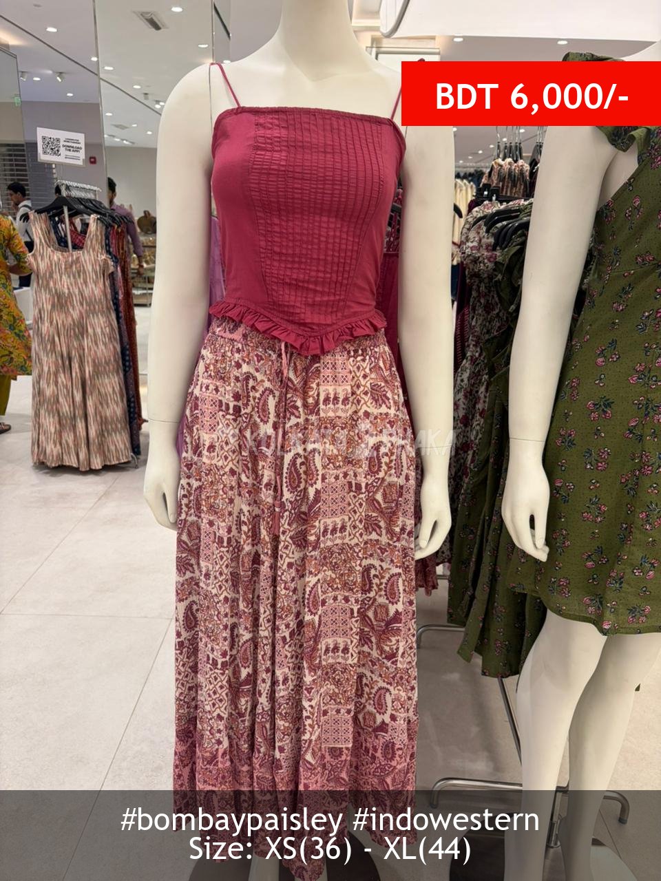 Bombay Paisley red set