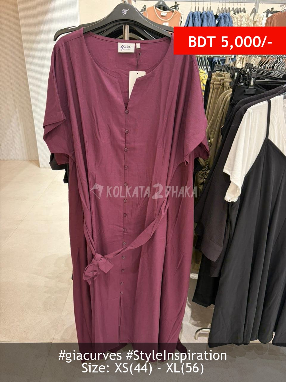 Gia Curves Berry Dress