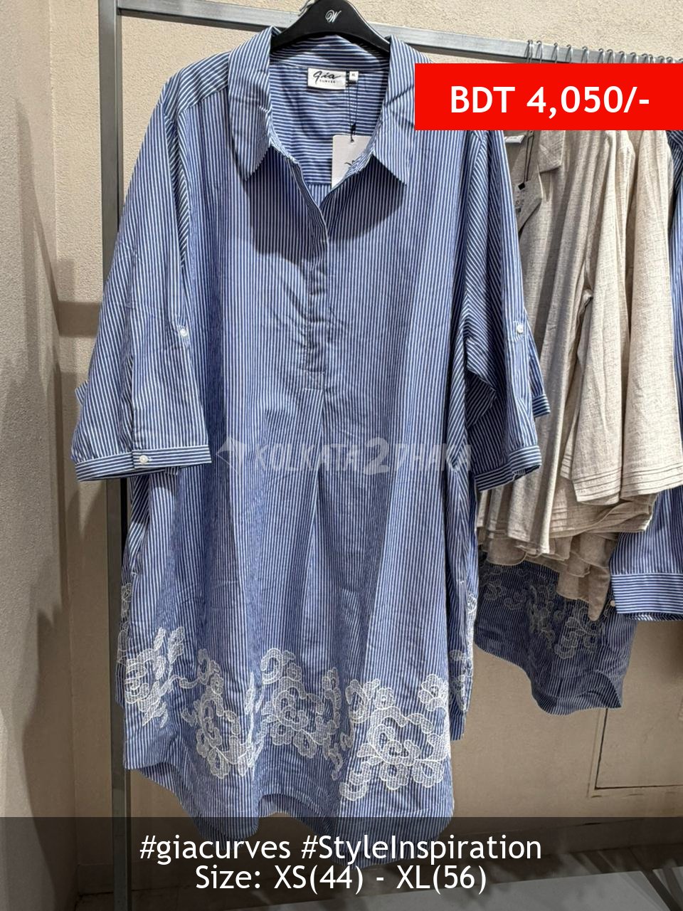 Gia Curves Blue tunic