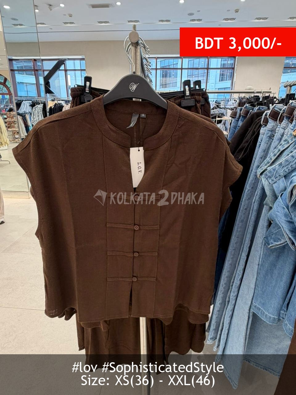 LOV chocolate Blouse