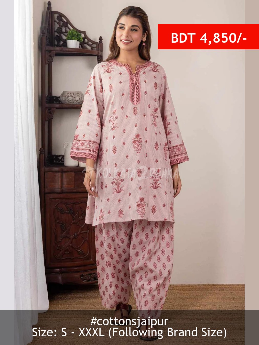 Cottons Jaipur Gul Kurti