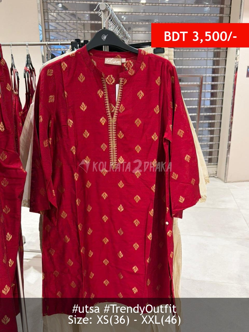 Utsa red tunic
