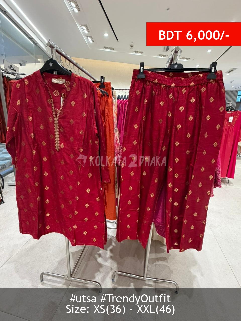 Utsa red tunicset