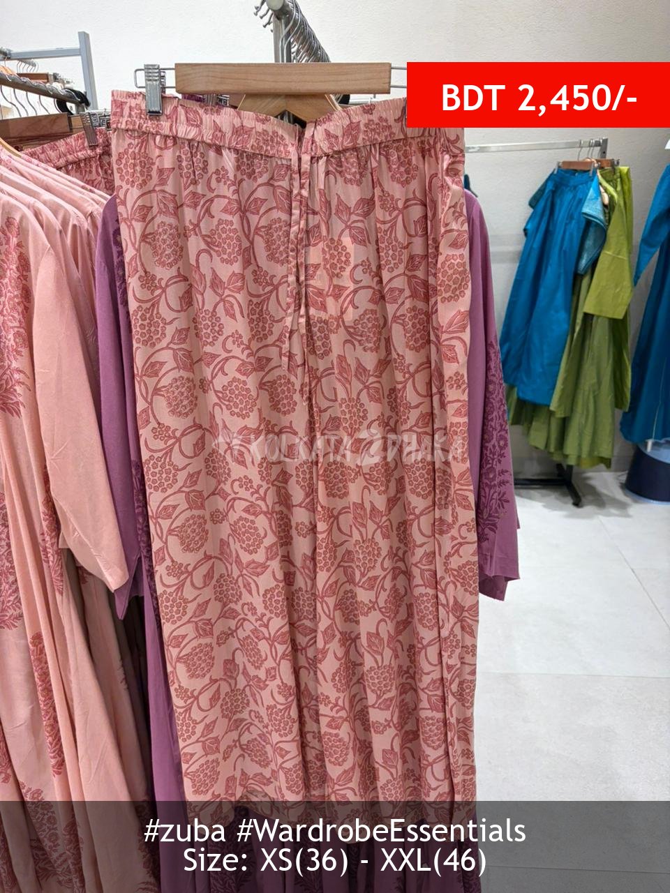 Zuba pink plazzo
