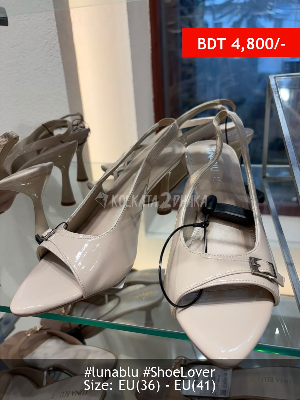 Lunablu nude heels