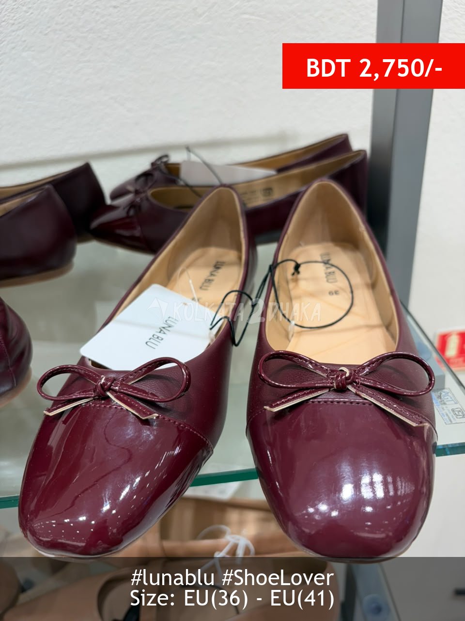 Lunablu Burgundy Shoe
