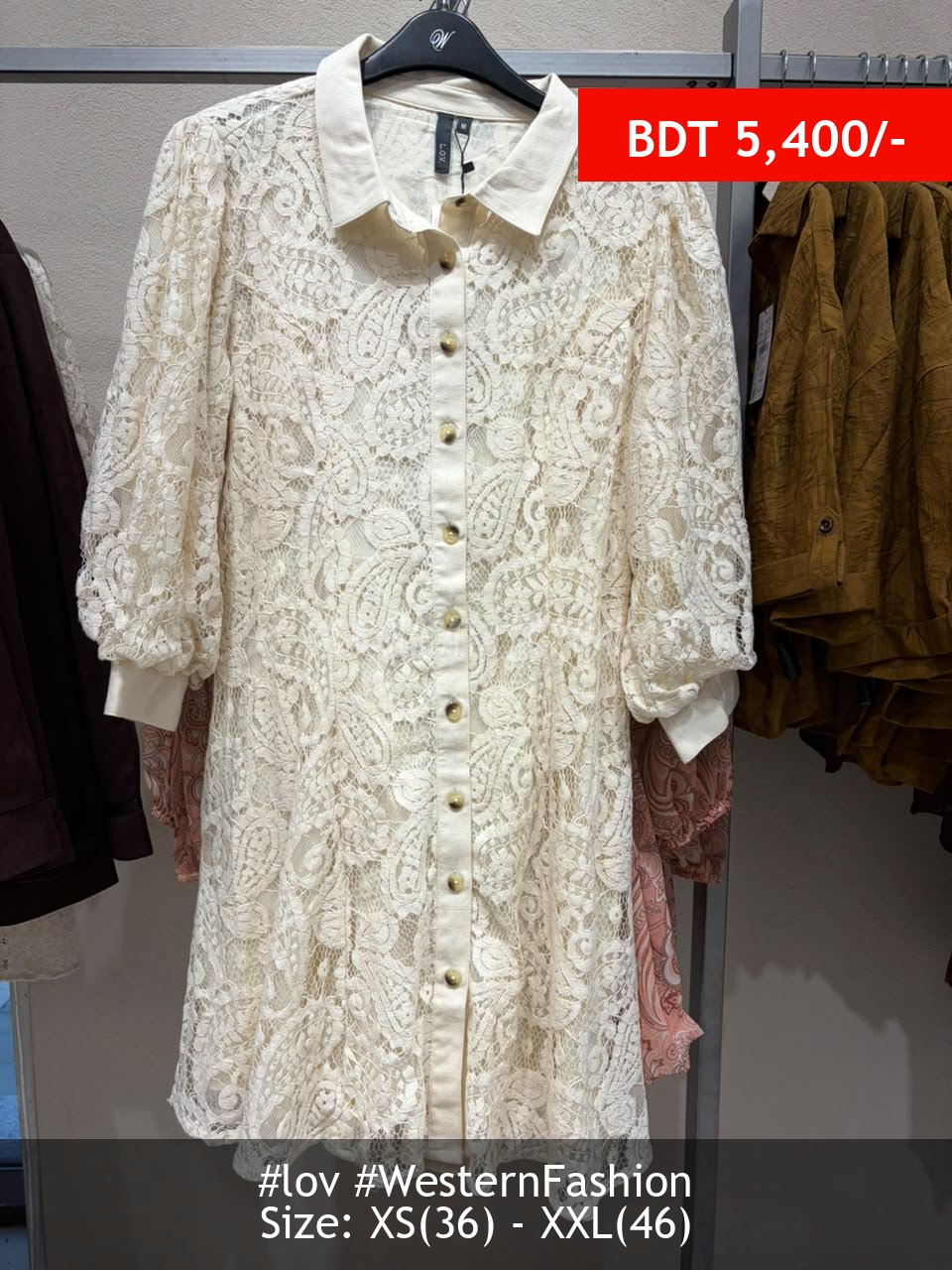 LOV offwhite dress