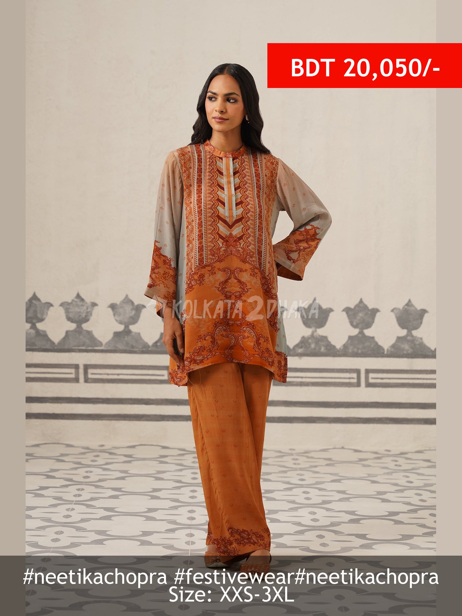 Neetika Chopra Tarini Crepe Printed Matching Set