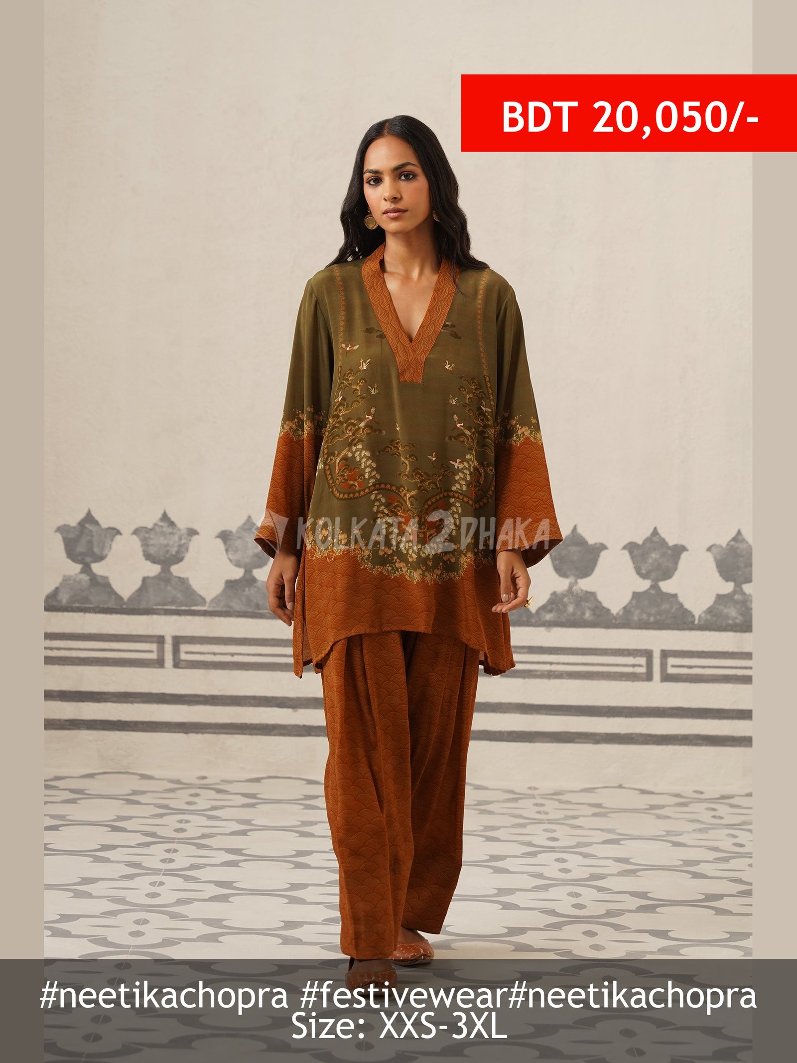 Neetika Chopra Ravisha Crepe Printed Matching Set