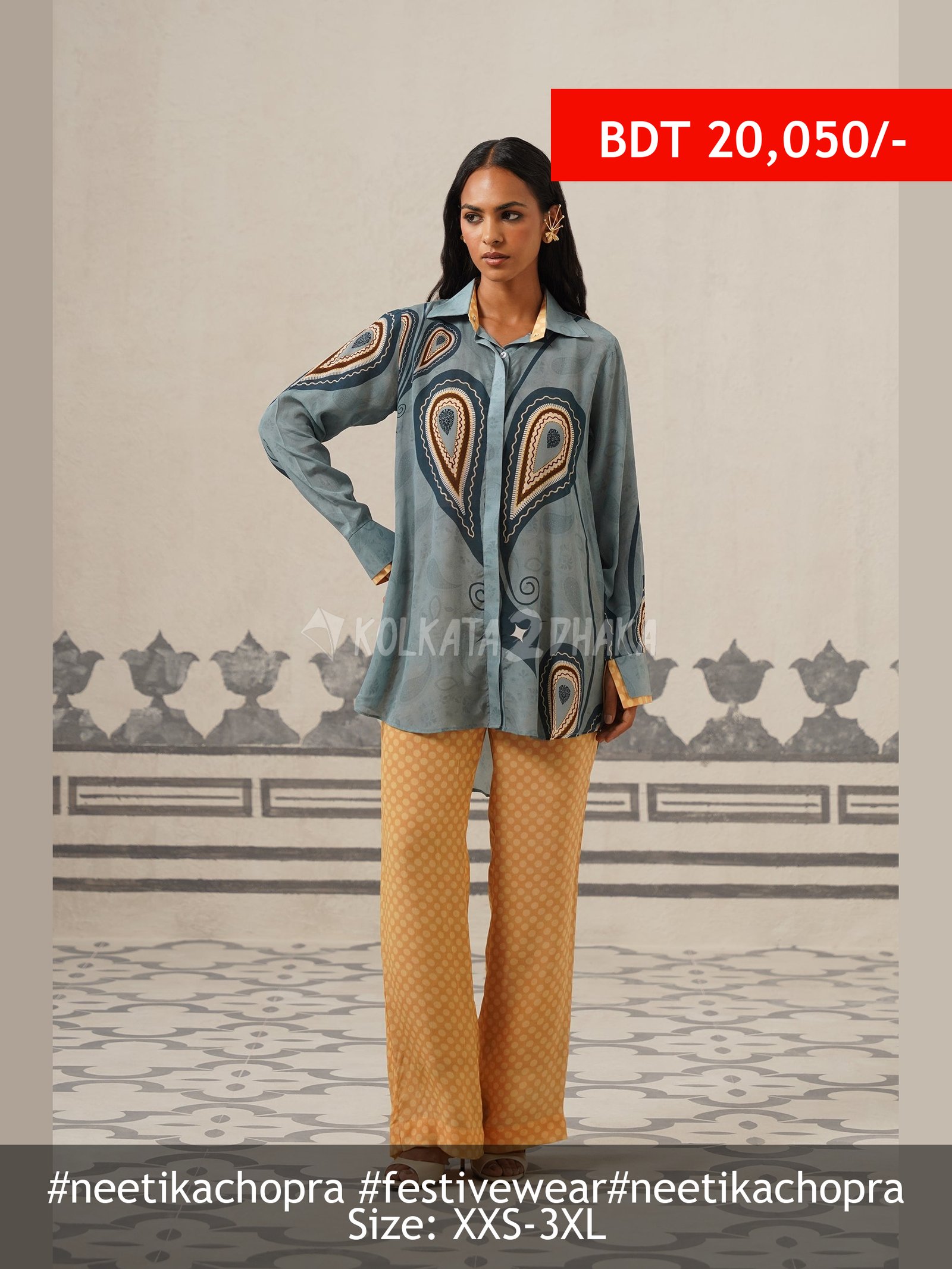 Neetika Chopra Sally Crepe Printed Matching Set