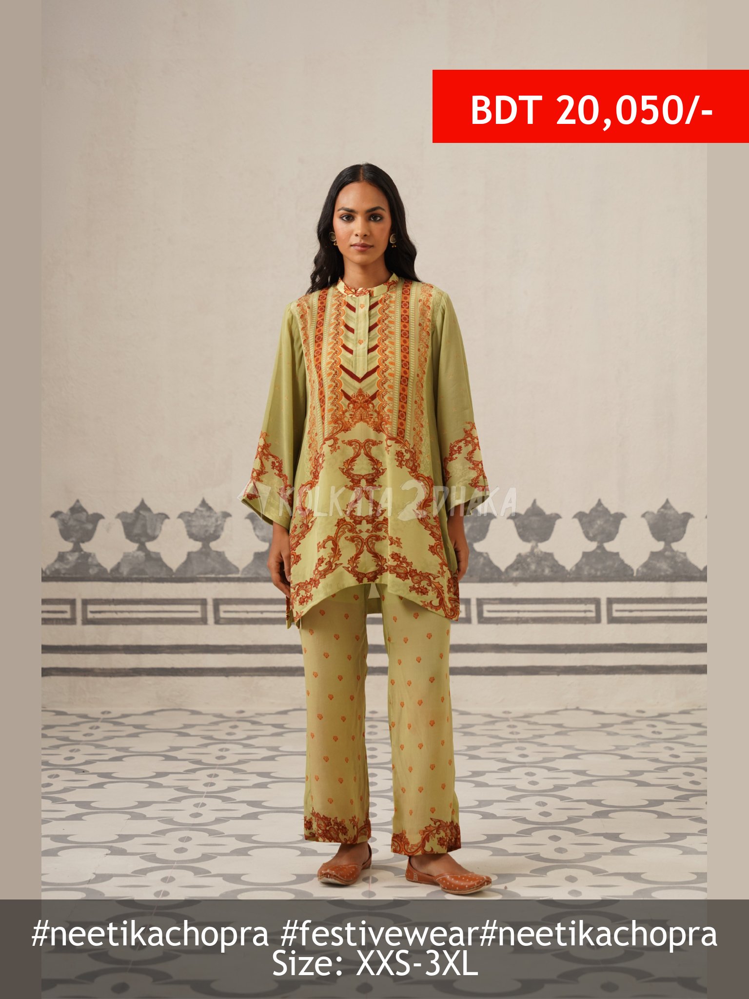 Neetika Chopra Sneha Crepe Printed Matching Set