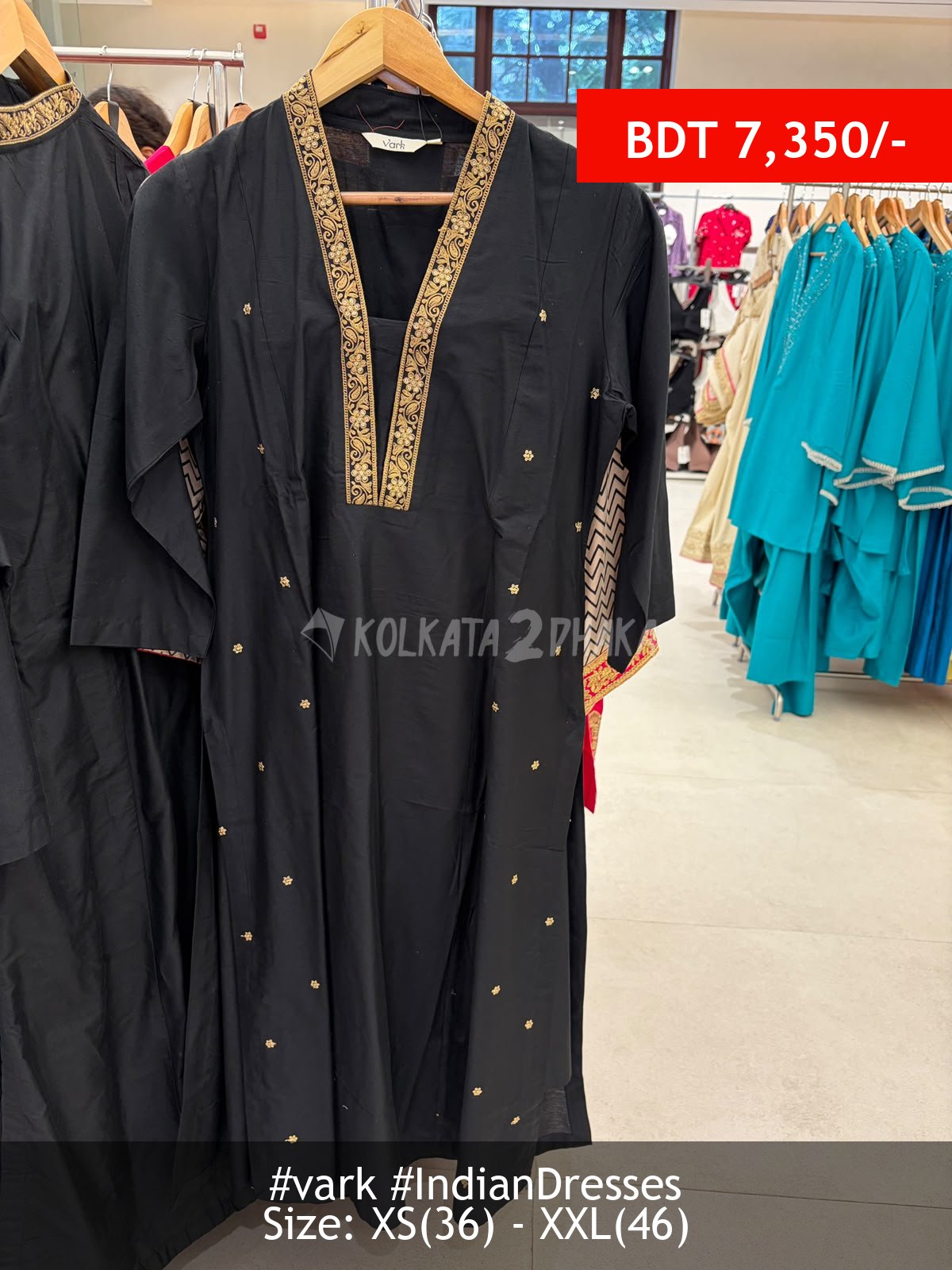 Vark bl;ack Salwarsuits