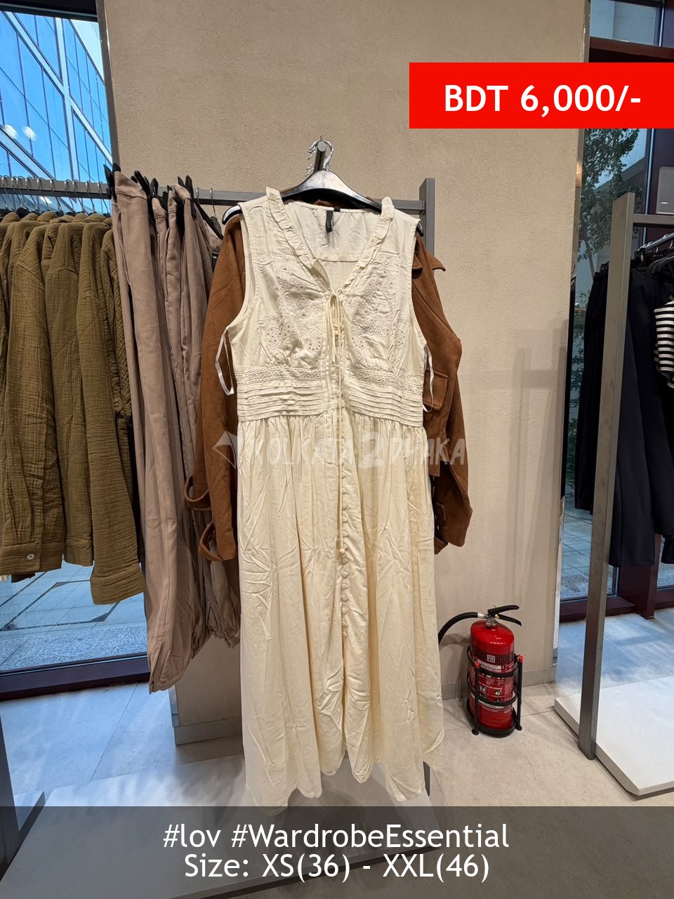 LOV Ecru dress