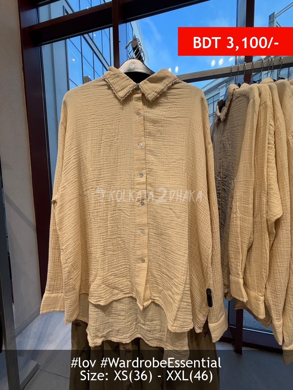 LOV ecru shirt