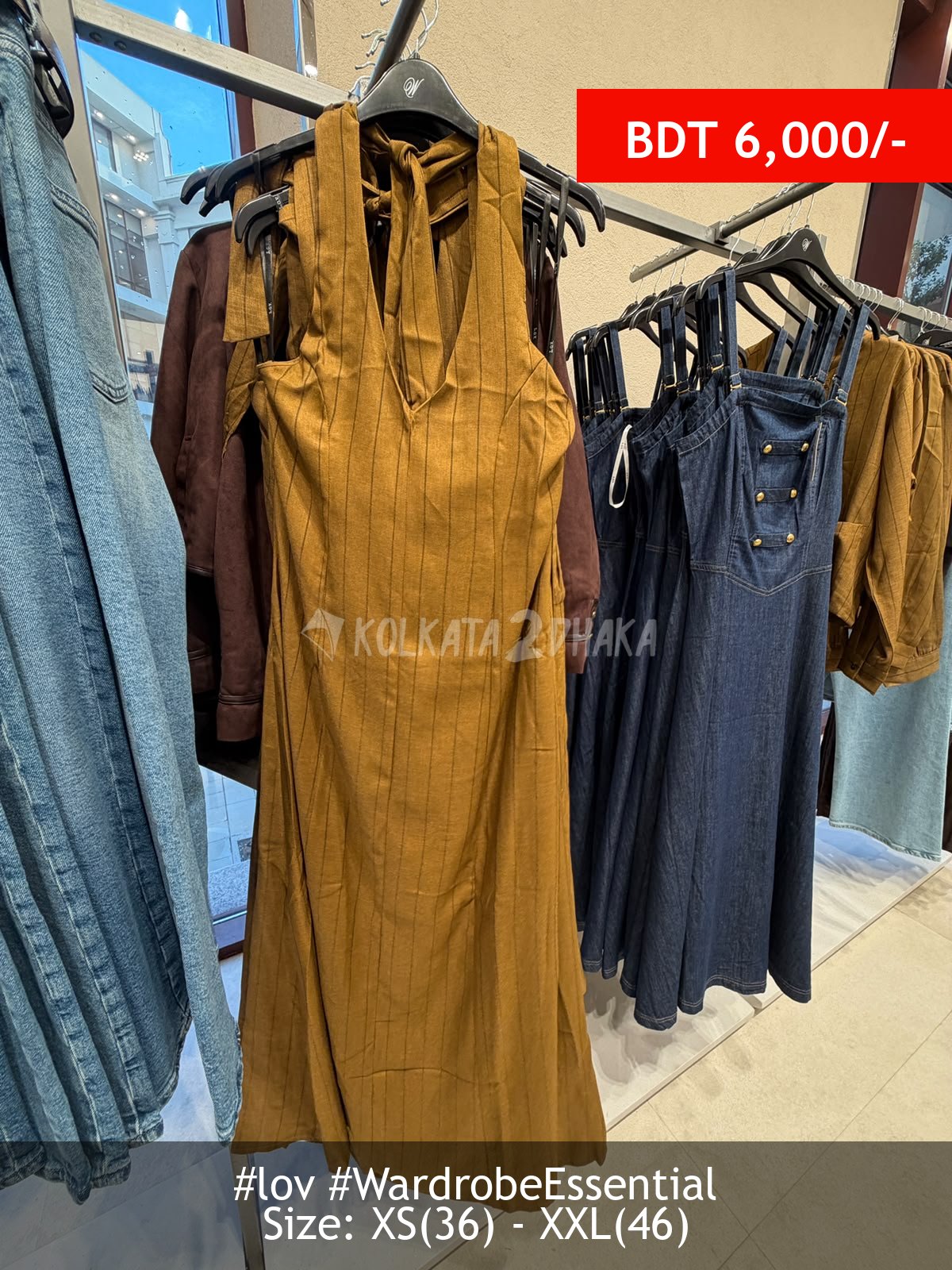 LOV olive dress