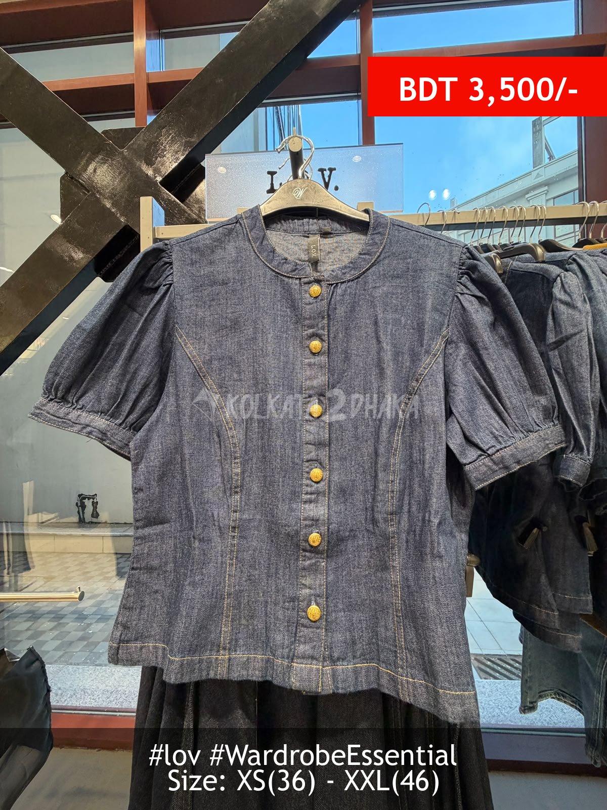 LOV DK Blue Blouse