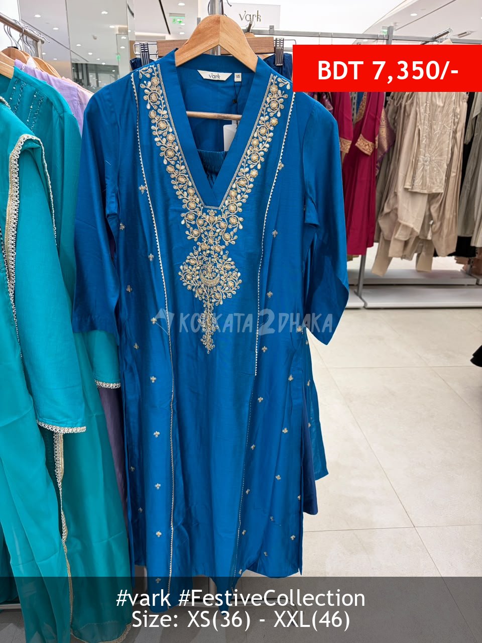 Vark Teal kurtaset