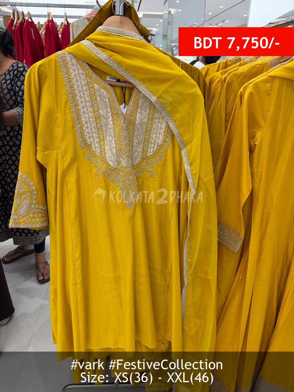 Vark Yellow Kurtaset