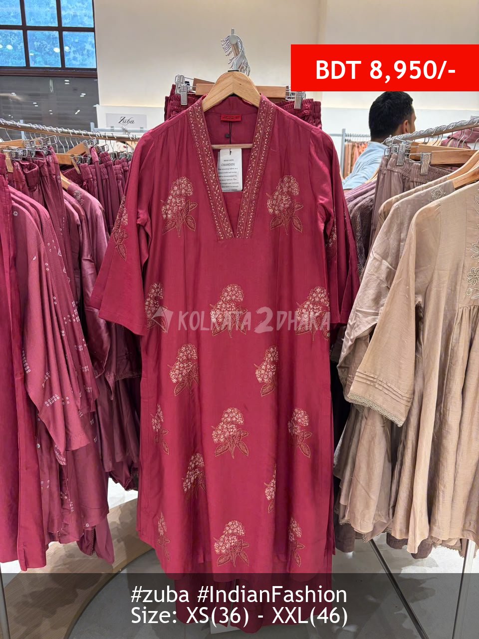 Zuba Rose Kurtaset