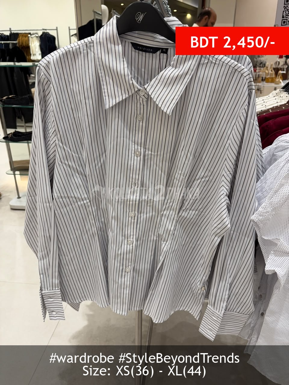Wardrobe ivory beige shirt