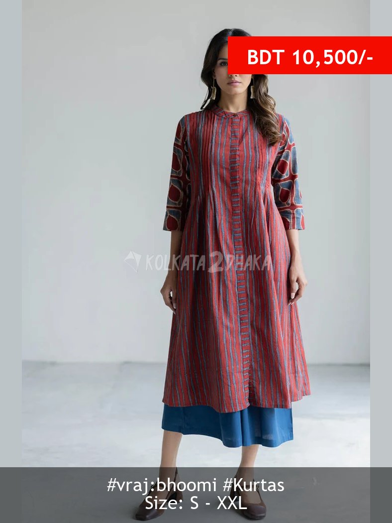 Vraj:Bhoomi red kurta