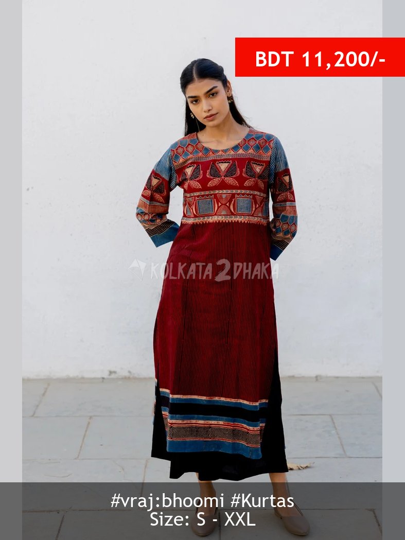 Vraj:Bhoomi red kurta