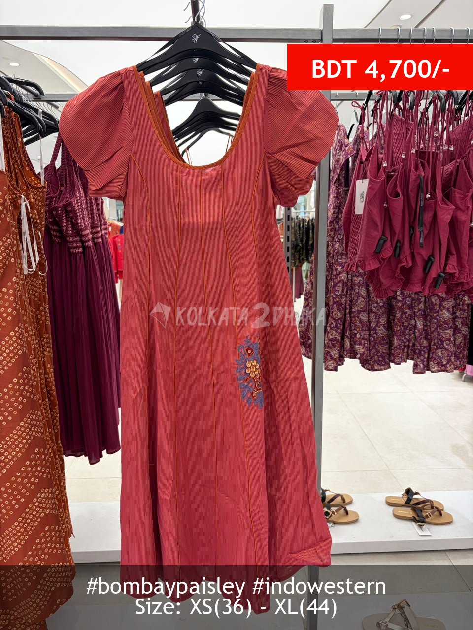 Bombay Paisley pink dress