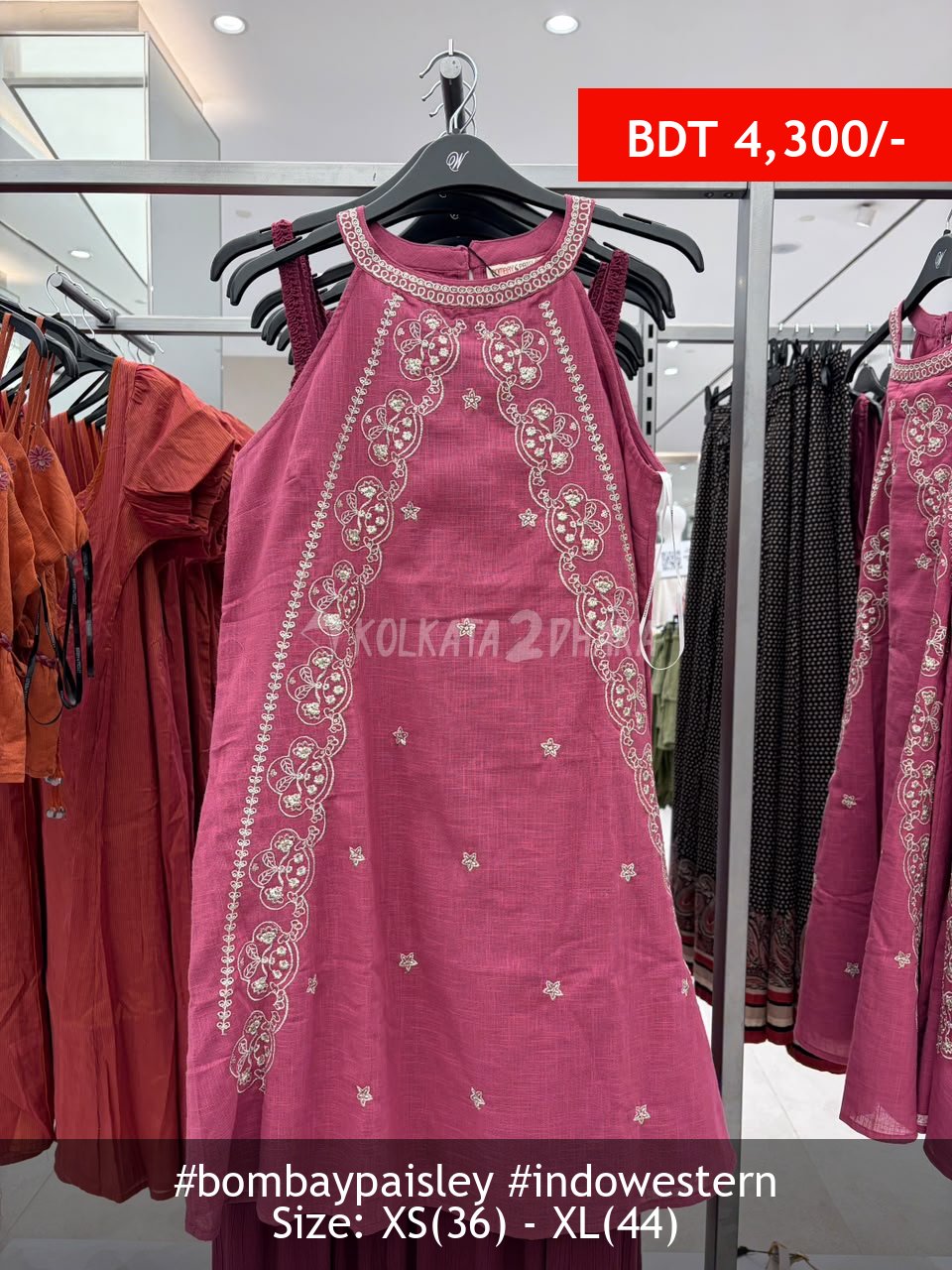 Bombay Paisley Pink Dress
