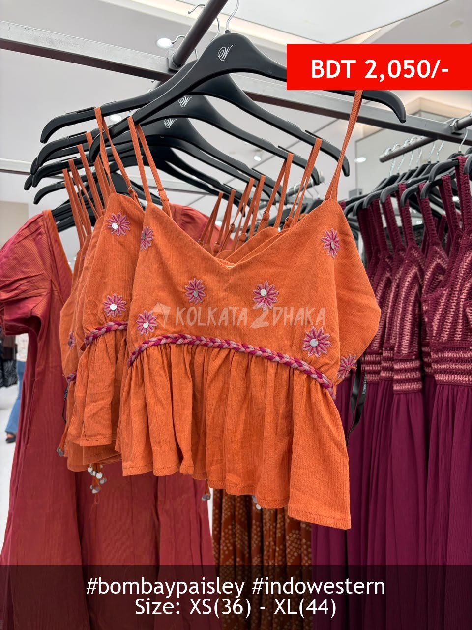 Bombay Paisley Orange Top