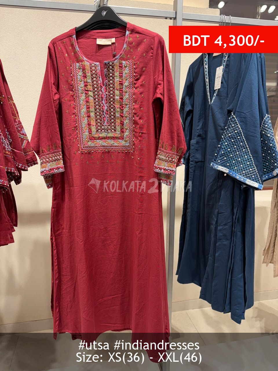 Utsa Red kurta