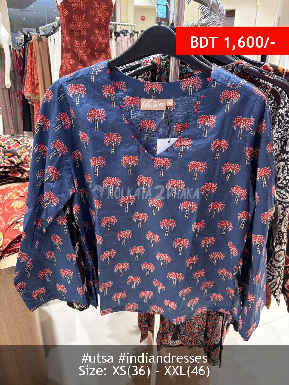 Utsa Blue tunic