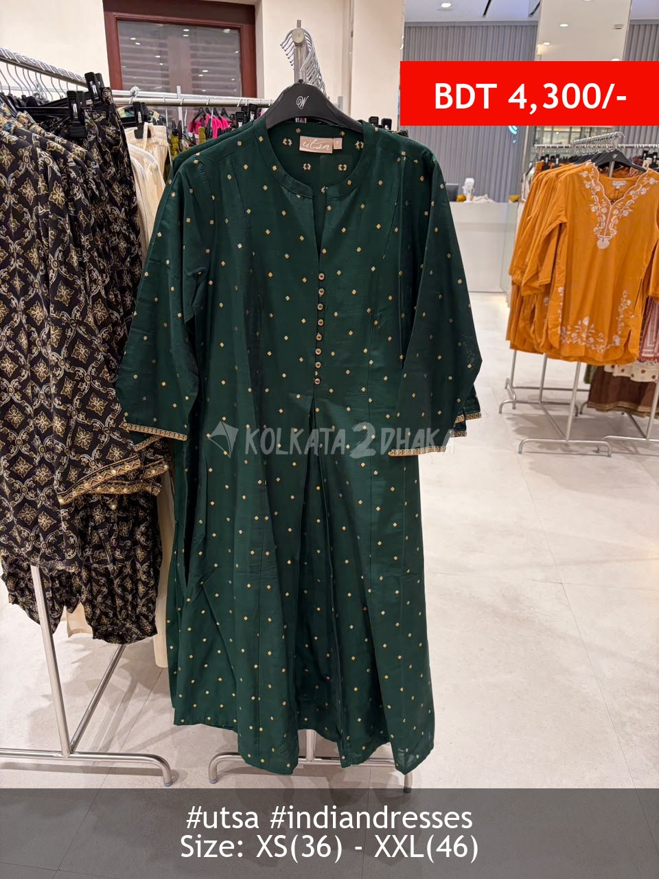 Utsa Green Kurta