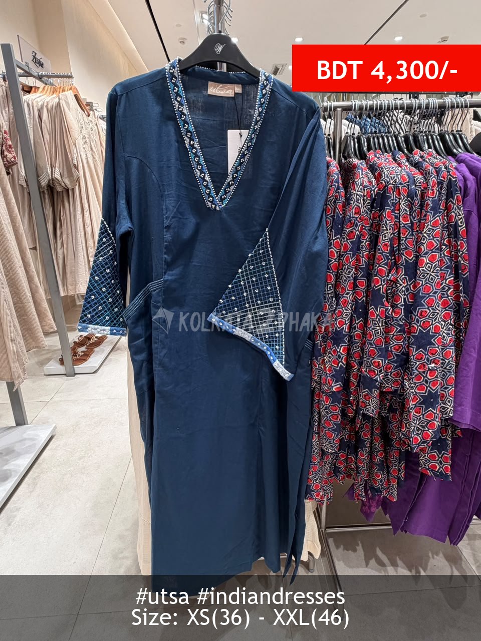 Utsa Indigo Kurta