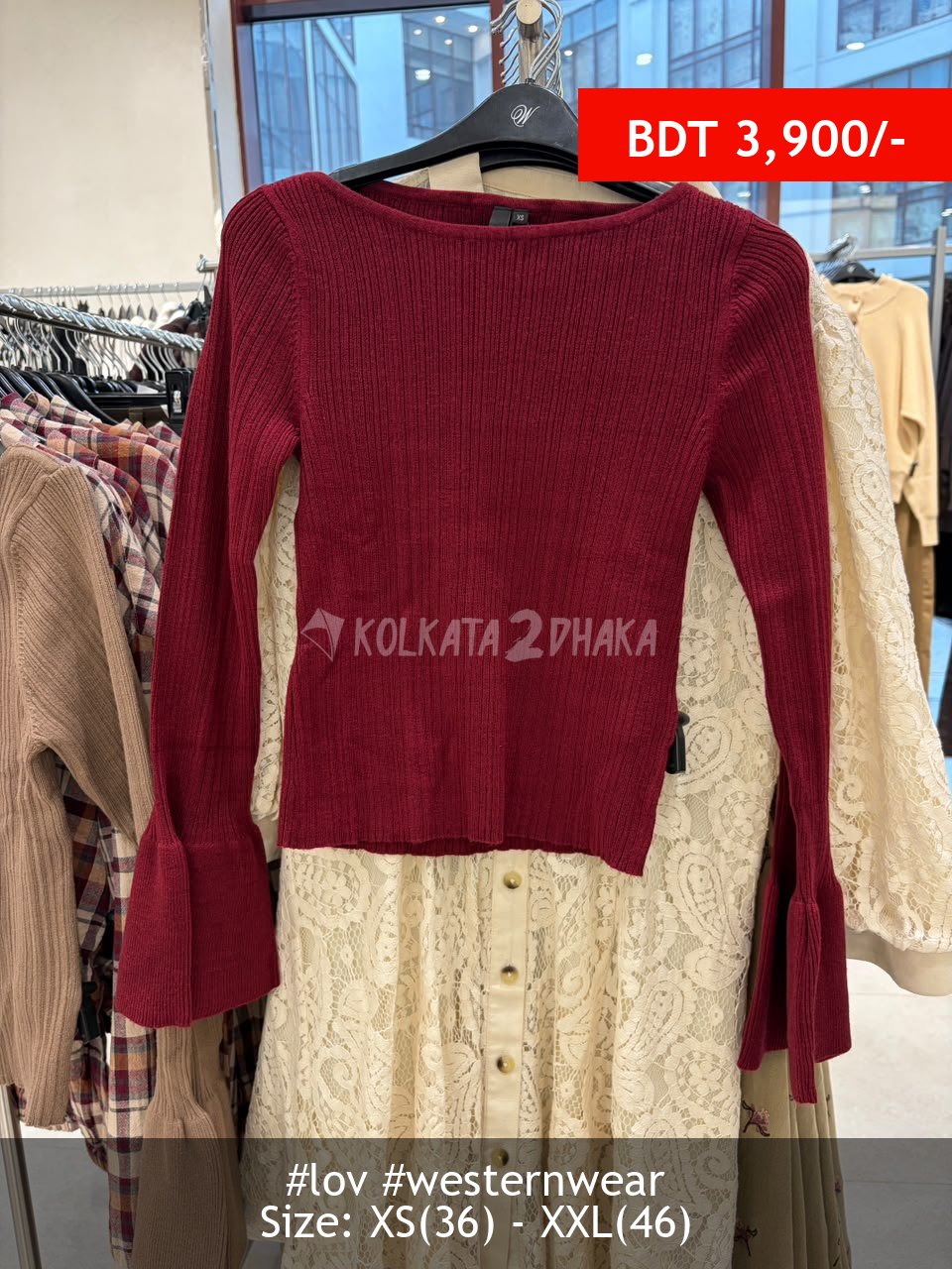 LOV Plum Sweater